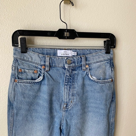 & Other Stories Women’s Organic Cotton 'The Key Cut' Jeans Size 26 Rigid Denim - Picture 4 of 11